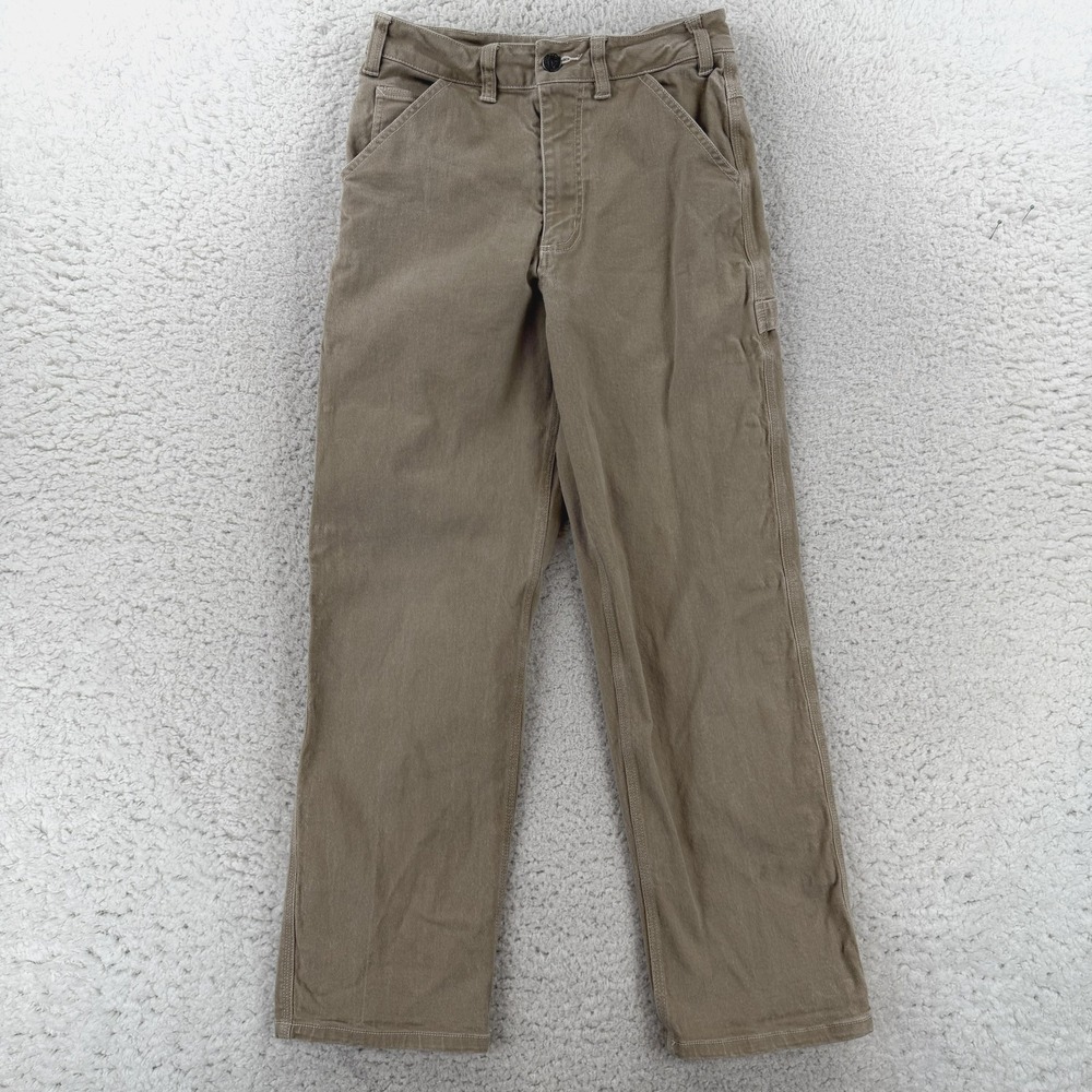 Nike Official Athletics Carpenter Pants Mens 28x29 Beige Regular Fit Canvas